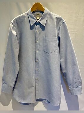 RRL Ralph Lauren Double RL Light Blue Oxford Button-Down Shirt, size XL